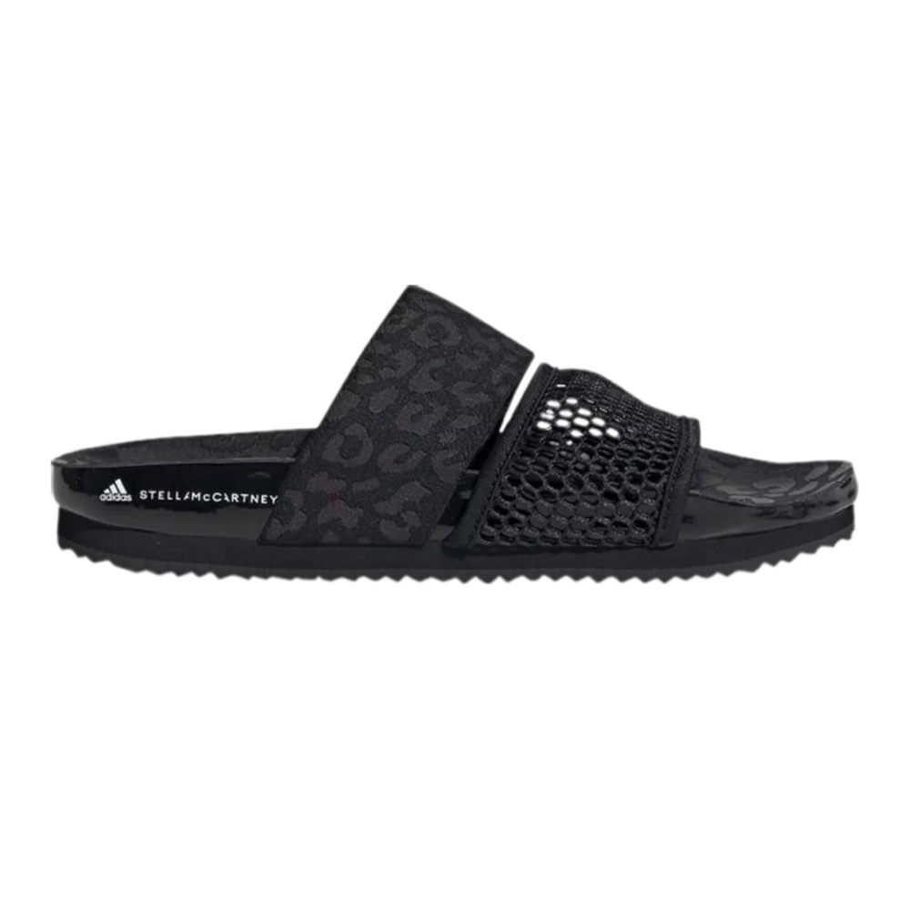 Adidas x Stella McCartney Leopard Print STELLA-LETTE  Slide Sandals